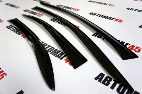 ANVair  дефлекторы окон Mitsubishi Lancer 10 Мицубиси Лансер 10 2007-2016г комплект 4шт    фото 3