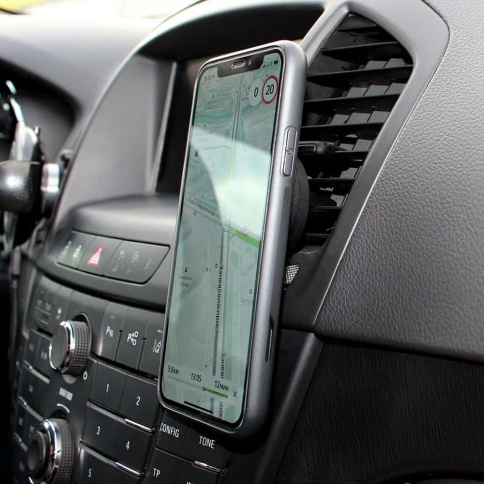 Runway  держатель телефона и планшета на дефлектор магнитный черный    фото 7