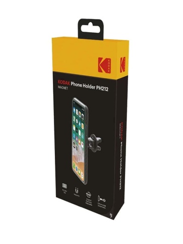 KODAK  держатель телефона на дефлектор магнитный черный поворотный    фото 3