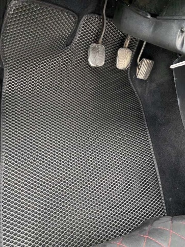 EVA ЭВА  коврики в салон ВАЗ 2101 2107 черные рисунок ромб комплект 5шт    фото 4