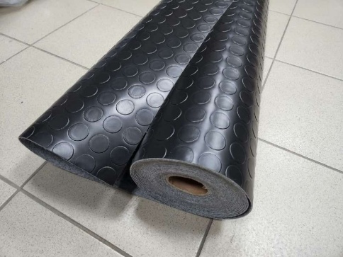 Автомобильный линолеум черный толщина 2мм 1мх2м шаг 0,5метра фото 2