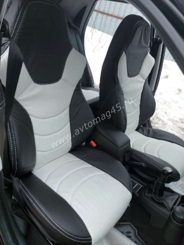 Динас  чехлы универсальные экокожа черный белый комплект брак   фото 1