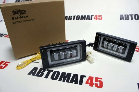 SALMAN  Фары п/туманные ВАЗ 2110 2112 2113 2115 Нива Шевроле 50W 4800LM 4 линзы + ДРЛ 2шт гар 6 мес фото 1