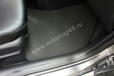 EVA ЭВА  коврики в салон LADA Vesta Веста Vesta SW SW Cross NG черные черный кант рис ромб комп 5шт фото 13