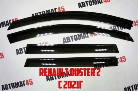 ANVair  дефлекторы окон Renault Duster II Рено Дастер 2 2021-2022г комплект 4шт    фото 2