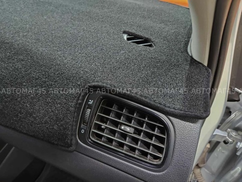 Накидка на панель Volkswagen Polo 5 Фольцваген Поло 5 седан 2010-2020г карпет   фото 6