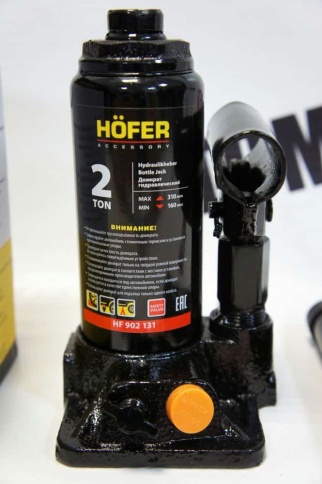 Hofer  домкрат 2т гидравлический высота 160-310мм    фото 4