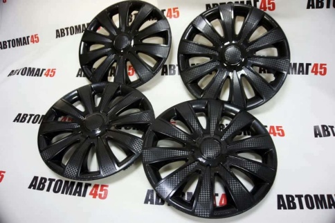 Star  колпаки R13 черный Карат комплект    фото 3