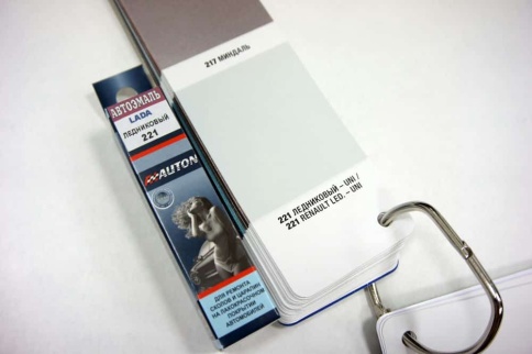 АВТОН  краска с кисточкой Ледниковый 221 Лада Lada металлик 8мл    фото 2