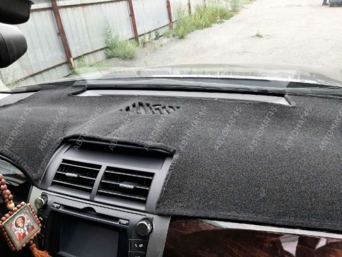 Накидка на панель Toyota Camry Тойота Камри V50 V55 2011-2018г карпет  фото 4