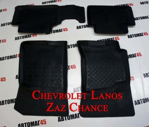 Коврики  в салон Chevrolet Lanos ZAZ Chance комплект 4шт    фото 1