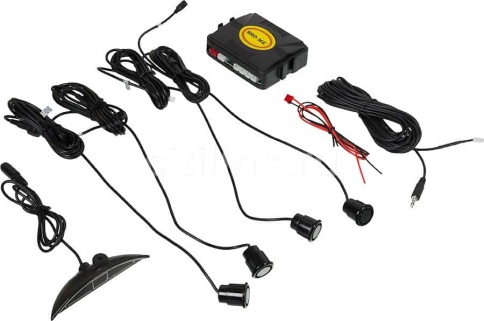 Sho-me  Парктроник цветной светодиодный дисплей с цифровым табло 4 датчика D 22мм черный  фото 3