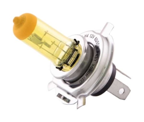 SVS  лампа H4 Yellow 12V 55W 3000K 2шт    фото 2