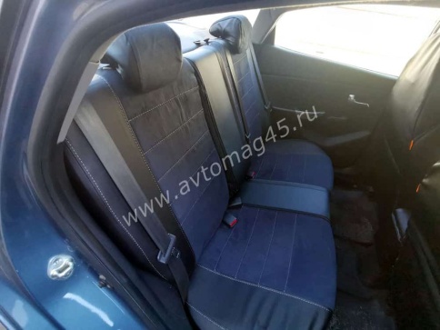 Динас  чехлы универсальные экокожа черная замша черная комплект    фото 4