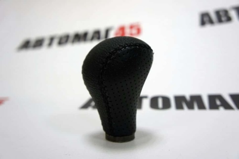 Ручка КПП  универсальная кожа черная 4,5см под кольцо фиксации задней передачи крюк    фото 2