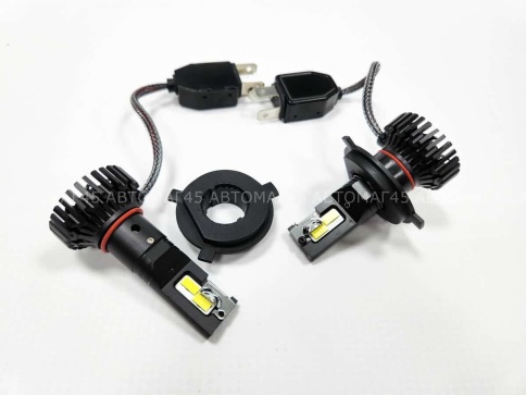 Ruzoom T09 лампы для груз.авто LED 2шт H4 24-28В 90W 5500K 9000Lm  с обманкой гарантия 6мес    фото 5