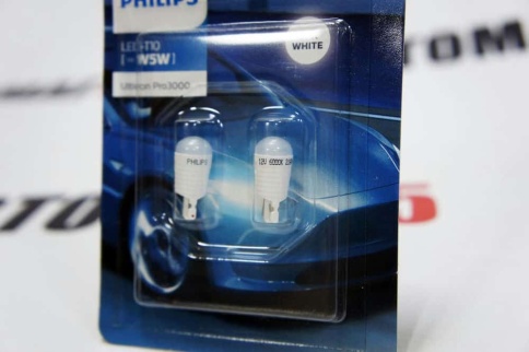 Philips лампа светодиодная T10 W5W 12V 6000K 2шт    фото 2