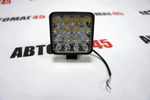 C2R Светодиодная фара мини рабочий свет 16 диодов 48Вт 12В квадрат 1шт гарантия 1 месяц G0001-MINIBS фото 3