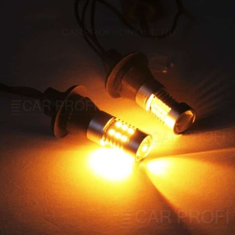 Carprofi  Лампа  светодиодная T20 W21W Дхо и поворотник 31 SMD гарантия 3 месяца CP-3030 new     фото 2