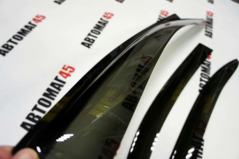 ANVair  дефлекторы окон Mitsubishi Lancer 10 Мицубиси Лансер 10 2007-2016г комплект 4шт    фото 2