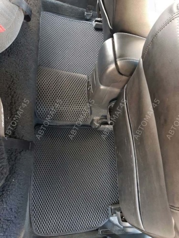 EVA ЭВА  коврики в салон Toyota Avensis 2-е поколение 2003-2008г черный рисунок ромб комплект 5шт фото 3