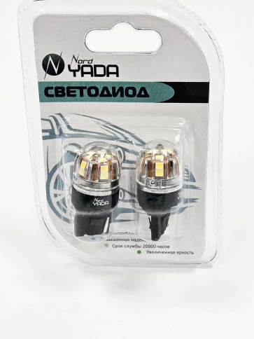 Nord Yada  лампа светодиодная T20 21W 15 SMD Canbus без цоколя 5000K 420Lm одноконтактная белая 2шт фото 2