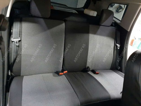 Авточехлы  Renault Duster Рено Дастер 11.2020-2022г  жаккард черно-серый Ижевск фото 11