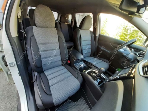 Авточехлы  Nissan X-Trail Ниссан Х-Трейл 2007-2014г кузов T31 жаккард серый Ижевск   фото 1