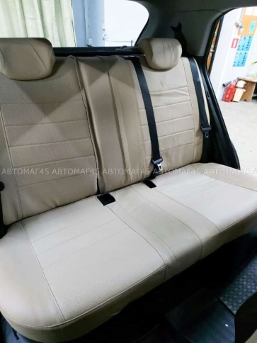 Экстрим  чехлы универсальные экокожа бежевый бежевый комплект    фото 11