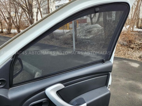 TLT  каркасные шторки на магнитах Лада Ларгус Renault Logan Sandero с 05г передние стандарт 2шт 10% фото 6