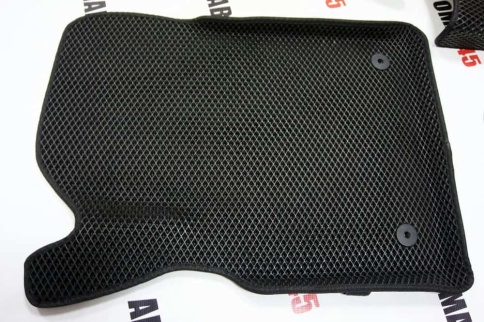 EVA ЭВА 3D коврики в салон Chevrolet Cruze 2008-2015г черный рисунок ромб комплект 5шт    фото 3