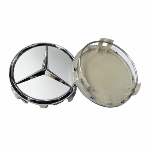 Колпачок ступицы Mercedes 74/70 серебро (191017) фото 3
