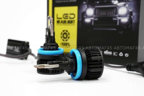 Ruzoom T55  светодиодные лампы LED 2шт H11 12В 55W 6000K 5500Lm гарантия 6мес    фото 7