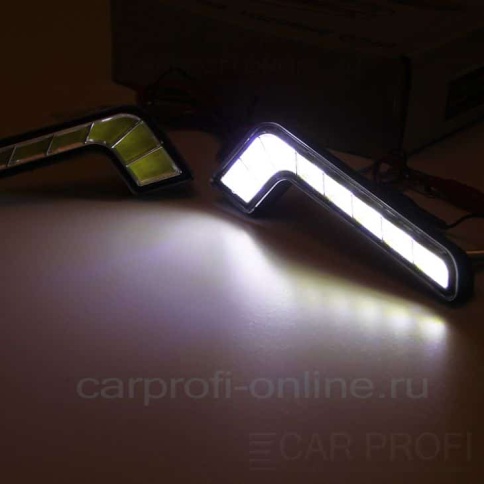 Carprofi Дневные ходовые 6 диодов L образные 10-15V 2шт гарантия 3 мес    фото 5