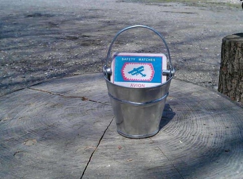 Ведро декоративное на фаркоп нержавейка d=6см h=5см    фото 4