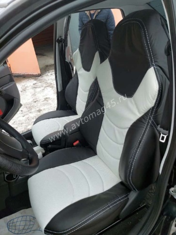 Динас  чехлы универсальные экокожа черный белый комплект брак   фото 3