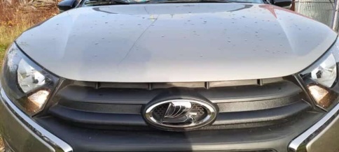 Зимняя заглушка радиатора Лада Lada Гранта Granta FL c 2018г верхняя и нижняя 2шт фото 3