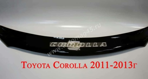 Carl Steelman  Дефлектор капота Toyota Corolla Тойота Королла 2010-2013г рест   фото 1
