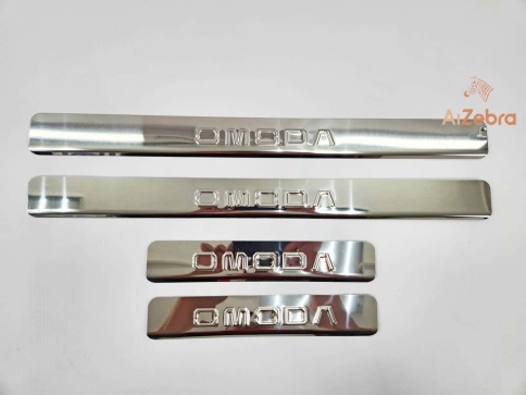 LIDER  Накладки на пороги  Omoda C5 Омода С5 11.2021г-н.в. 4 шт нержавейка    фото 2