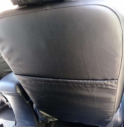 PSV Imperial Next чехлы универсальные черные с красной ниткой комплект    фото 12