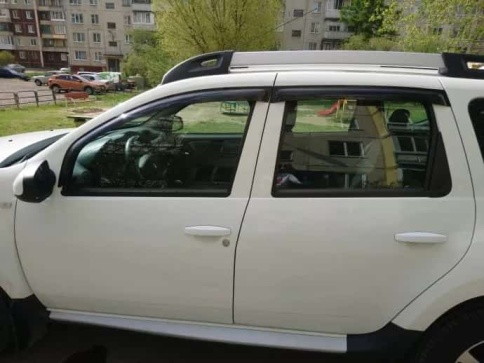 ANVair  дефлекторы окон Renault Duster 2010-2021г 1 поколение Nissan Terrano 2014-2022г комплект 4шт фото 4