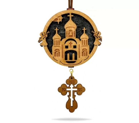 Aroma Bar Ароматизатор подвесной Церковь и Крест коричневый фото 1