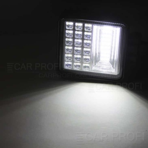 C2R Светодиодная фара дальний свет вспышка ФСО 10-30V чипы SMD 126Вт 1шт гарантия 1мес G0022-25MM    фото 3