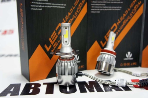 C6-K6 A3 чип СОВ LED 2шт H3 12В 36W 6000К 3800Lm гарантия 1мес    фото 10