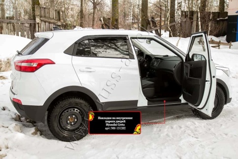 Русская Артель  Накладки на внутренние пороги Hyundai Creta 1 Хендай Крета 1 2015-2021г    фото 6