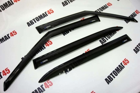 VAD  дефлекторы окон Hyundai Creta 2 Хендай Крета 2 2020-2022г комплект 4шт    фото 4