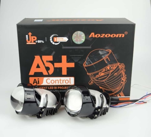 Aozoom  A5 светодиодные Би-Led линзы 3.0" 12V 35W 5500K гарантия 12 месяцев    фото 1