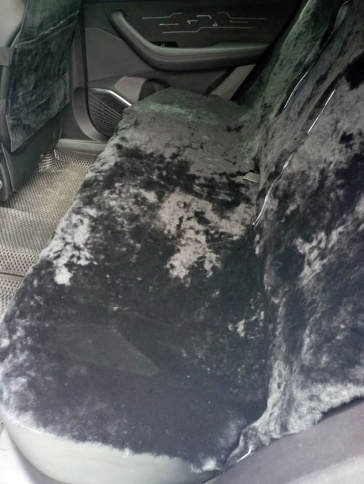 Fentow Накидки  короткий ворс мутон черный премиум 146x55 на весь салон 5шт    фото 5