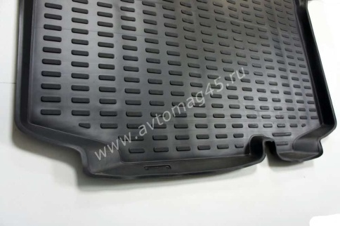 Rezkon  коврик в багажник полиуретан Volkswagen POLO лифтбэк с 20г Skoda Rapid c 12г с карманами    фото 4