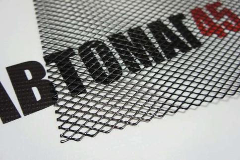 Dollex  защитная сетка на решетку радиатора ячейка 10ммх5,5мм 100х20см черная    фото 5